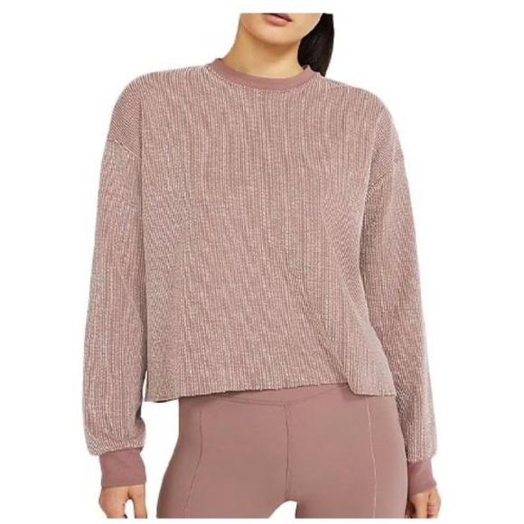 Nike Tops - Nike Yoga Round Neck Pullover Sweatshirt Top